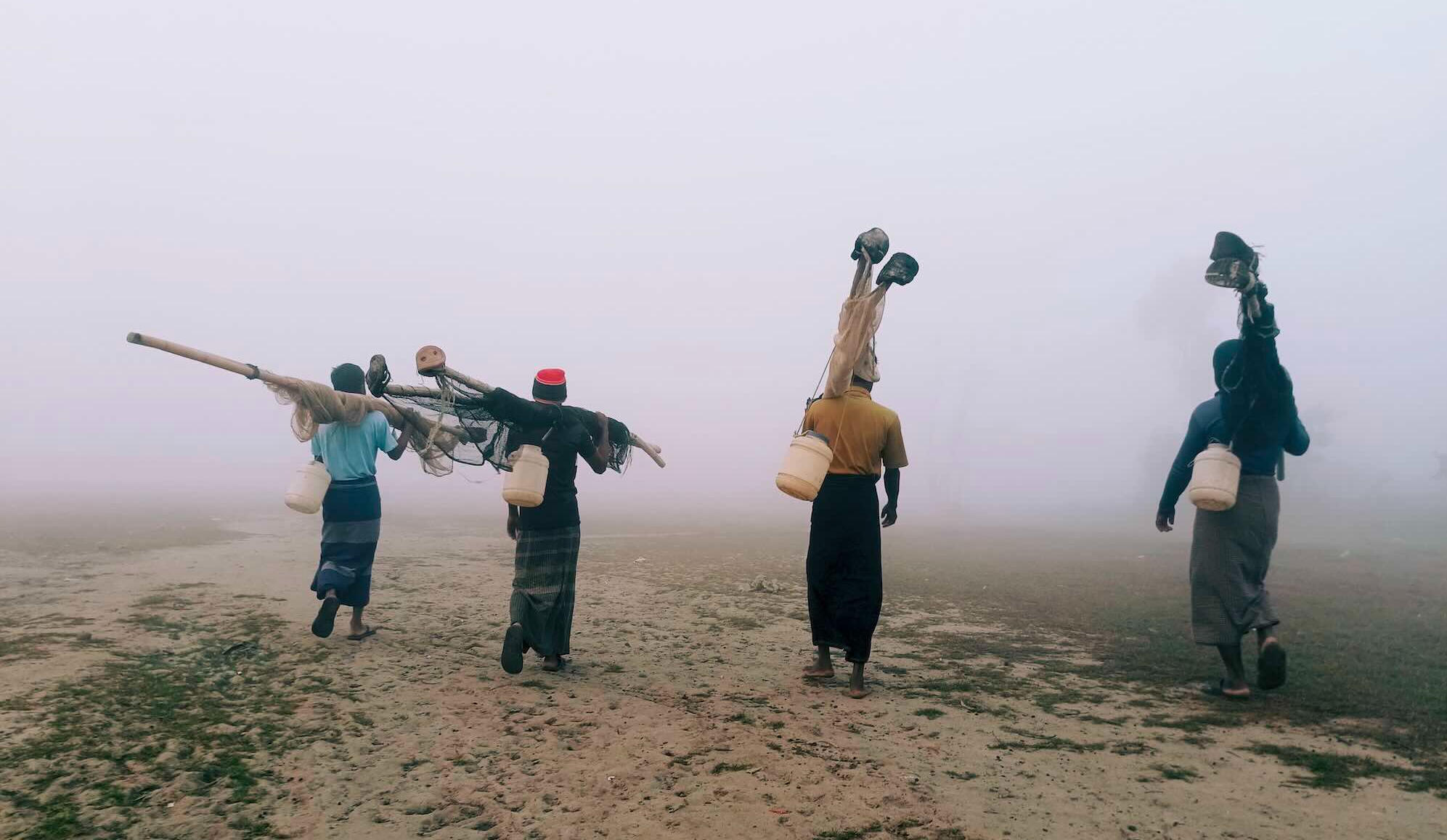 Fishermen in Bhasan Char